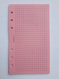 Папка для блокнота-планировщика, красочно-розовая конфетная сетка A6 9, 9x17cm