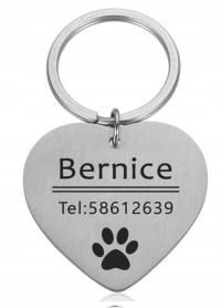 SERCE IDENTYFIKATOR ADRESÓWKA DOG GRAWER CAT PIES