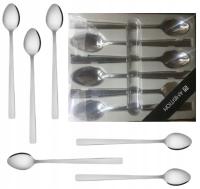 AMBITION 6 НАБОР СТОЛОВЫХ ПРИБОРОВ ПРАТО ДЛИННЫЕ ЧАЙНЫЕ ЛОЖКИ КОФЕ ЛАТТЕ КОКТЕЙЛИ ДЕСЕРТЫ