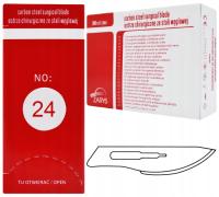 24 OSTRZA SKALPELE NOŻYKI CHIRURGICZNE OSTRZE SKALPEL NÓŻ CHIRURGICZNY x100