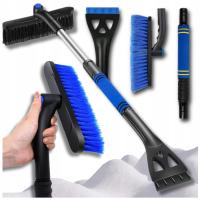 Skrobaczka teleskopowa do szyb szczotka do śniegu samochodu odśnieżania 2w1