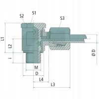 GRANIT Złącze kątowe wahliwe