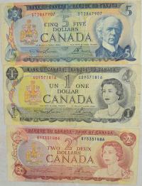 13.dir.Zest.Canada, Banknoty szt.3, St.3/3+
