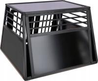 KLATKA TRANSPORTOWA DLA PSA 92 x 97 x 68cm 2 -DRZWIOWA ALUMINIOWA GRAFIT