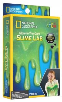 National Geographic Zestaw Kreatywny Slime Lab Świecąca Masa Slime