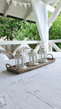 Rustykalna Taca Podłóżna Podkładka Rattan Hampton