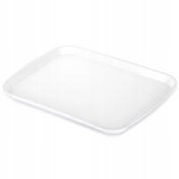 Taca do serwowania plastikowa biała 35,5x27 cm