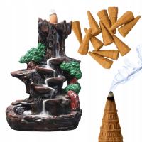 АРОМАТИЧЕСКИЙ КАМИН КЕРАМИЧЕСКИЙ ВОДОПАД АРОМАТИЧЕСКИЕ ПАЛОЧКИ АРОМАТЕРАПИЯ BACKFLOW