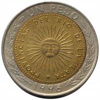 48216. Argentyna, 1 peso, 1996r.