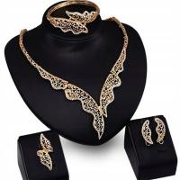 Злотый комплект ювелирных изделий элегантный Азур ожерелье