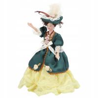 1/12 DOLL HOUSE VICTORIAN LADY KOBIETY MINIATUROWE PORCELANOWE LALKI 7Z