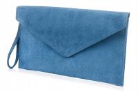 Torebka kopertówka damska skórzana wizytowa koktajlowa mała skóra włoska