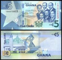 $ Ghana 5 CEDIS P-46 UNC 2019