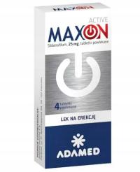 MaxOn Active 25 мг (Силденафил) препарат для потенции 4 таблетки