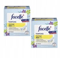 2 x FACELLE TAMPONY HIGIENICZNE z otoczką SoftSilk NORMAL 64szt