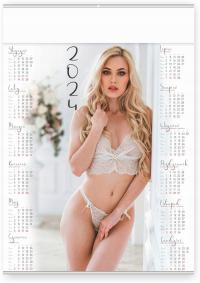 Календарь Ола ' 24 настенный с девушкой большой формат