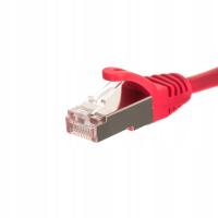 Patchcord F/UTP 5e Netrack RJ45 / RJ45 15 m czerwony