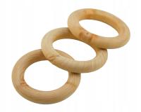 Деревянные кольца кольца для макраме ангелов дефекты 50мм 50шт