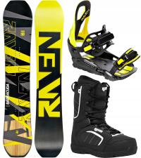 Zestaw Snowboard RAVEN Barracuda Carbon Lime 155cm + S230 Lime M/L + Target