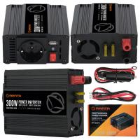PRZETWORNICA 12v 24v 230v SAMOCHODOWA INWERTER 300W 600W USB ZABEZPIECZENIA