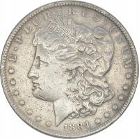 7.gp.USA, 1 DOLAR 1884 O