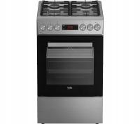 Kuchnia gazowo-elektryczna Beko FSM52320TXDT Termoobieg Srebrny