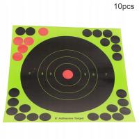 Tarcze strzeleckie samoprzylepne fluorescencyjne. Pistolet świecący i cel