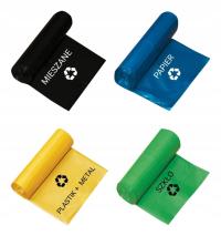 4X 120L мешки для мусора сортировка отходов 100 шт