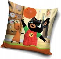 Poszewka na poduszkę velvet welurowa jaśka jasiek Królik Bing 40x40