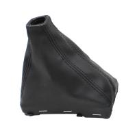 Car Gear Shifter Knob Boot Gaiter Cover PU Leather Shifter Sleeve for Black