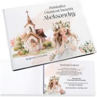KSIĘGA GOŚCI ALBUM NA KOMUNIĘ ZDJĘCIA WPISY GOŚCI PAMIĄTKA PRZYJĘCIE [W]