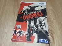 THE HOUSE OF THE DEAD OVERKILL Nintendo Wii pudełkowa