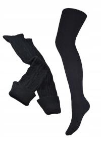 ZAKOLANÓWKI wełniane, ciepłe MARTINEX 35-38 czarne