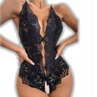 SEKSOWNA BIELIZNA EROTYCZNA SEXY BODY koronka czarne ZESTAW