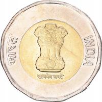 Moneta, India, 20 Rupees, 2021, MS(63), Bimetalicz