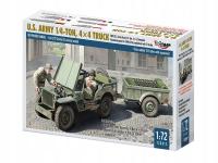 Jeep Willys MB 1/4 Ton 4x4 Truck with 3T Trailer model 720012 Mirage