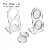 Подставка из плексигласа для монет 2 злотых. NG