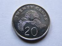 SINGAPUR SINGAPURA 20 CENTS 1990 ROK !!!!!!!! 1148
