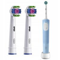 SZCZOTECZKA ELEKTRYCZNA ORAL-B VITALITY PRO NIEBIESKA + 2 KOŃCÓWKI 3D WHITE