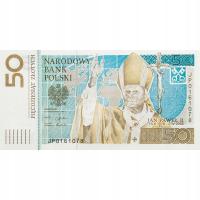 50 зл., банкнота Папы Римского, Иоанна Павла II