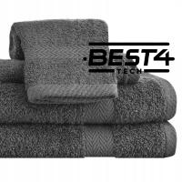 RĘCZNIKI KOMPLET 4 SZT 2 x 70x140 + 2 x 50x100 BAWEŁNA SOFT BEST4TECH