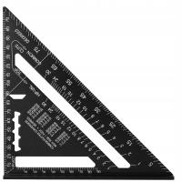 Столярный столярный угол 190 мм алюминиевый градуированный твердый прецизионный