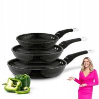 Набор керамических сковородок 3x индукция Konighoffer Kingstone 20/24/28 см