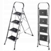 DRABINA DOMOWA DRABINKA 4 STOPNIOWA SKŁADANA STALOWA 150kg SOLIDNA