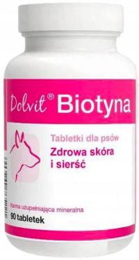 Dolvit Biotyna witaminy dla psa SIERŚĆ BIOTYNA CYNK 90 tab.