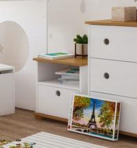 Тумбочка с выдвижным ящиком: 7 доступных цветов