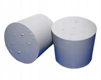 Korek gumowy fi 12/8 mm, h 20 mm szary