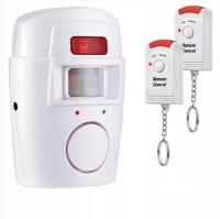 ZESTAW CZUJNIK RUCHU + 2 PILOTY GŁOŚNY 105dB