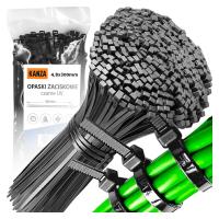 OPASKI ZACISKOWE TRYTYTKI 100 SZTUK 4,8x300mm CZARNE MOCNE TRYTKI DO WIĄZEK