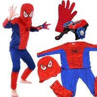 Костюм Человека-паука, нарядное платье для детей, маска, перчатка, пусковая установка 122-128 4в1